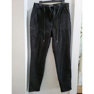 Judy Blue Jeans 15W Womens Jogger Drawstring Waist Black Wash Denim Plus Size